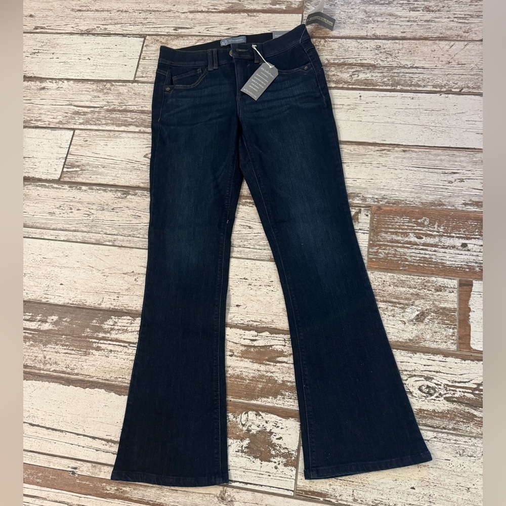 Wit & Wisdom Women's Deep Indigo Boot Cut Jeans- flattering fit (from Nordstrom) - Picture 2 of 11